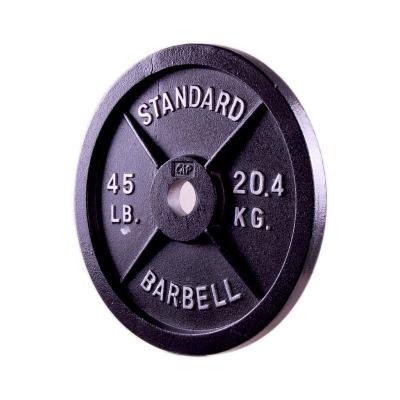 China Durable China Standard Professional Home Gym Weight Lifting Plates Black Fitness Cast Iron Plate for sale