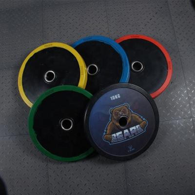 China Universal Home Gym Fitness Factory Price Rubber Bumper Plates Color Customized Plates for sale