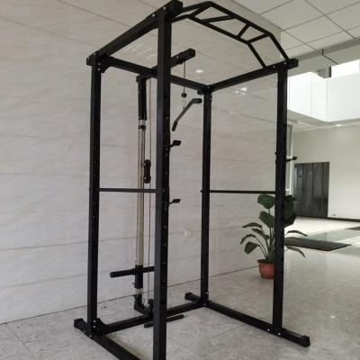 China New Commercial Power Training Pull Up Rack Fitness Home Bodybuilding Black Squat Rack for sale