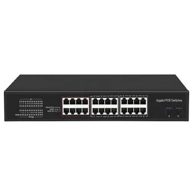 China POE 26 Ports PoE Switch 24 Port Poe Switches For CCTV Camera for sale