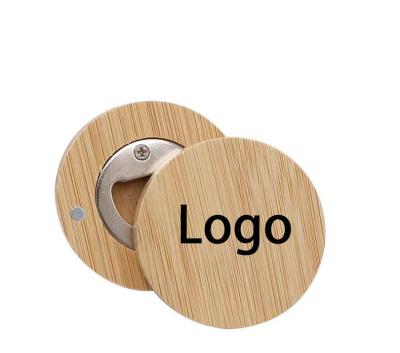 China Magnet Custom Engrave Fancy Text Beer Openers Wooden Gift Metal Bottle Opener for sale