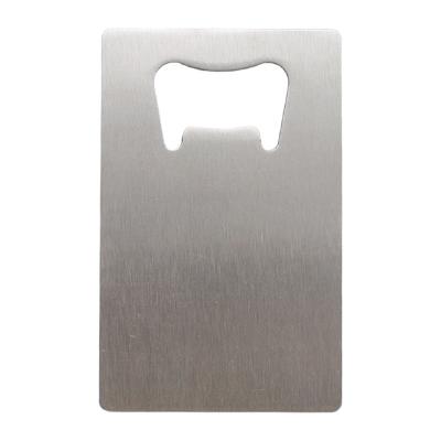 China Viable Wholesale Metal Bottle Opener Beer Credit Card Opener Portable Stainless Steel Kitchen Bar Tools for sale