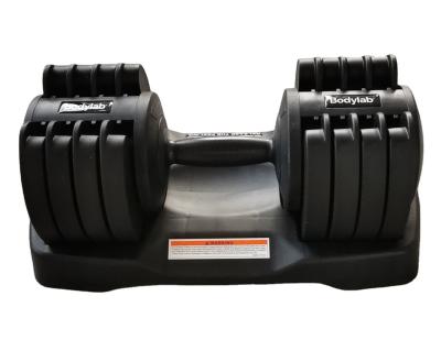 China Home Rubber Covered Dumbbell Gym Dumbbell BSCI Factory Confirmed Dumbbell 12KG Weight Adjustable Dumbbell 25LB for sale