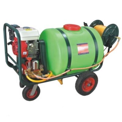 China Cheap 160L garden farm tools agriculture sprayer machine air jet orchard power sprayer with motor wheels for sale