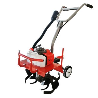 China Cultivate Powerful 2 Stroke 63cc Mini Tiller Mini Tiller Agricultural Trailer for sale