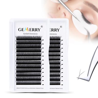 China Full Volume Y Lash Y Shape Eyelash Extension Ensures 0.07 Volume Easy Fanning Lash Flase Lashes Faux Mink 12 Rows Cilios for sale