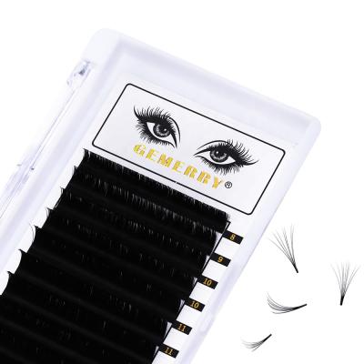 China Fans Easily 1 Volume Second Bloom Lash Extensions .05 .07 Volume Fast Auto Bloom Lash C/D/DD Loop Fan Easy Wick for sale