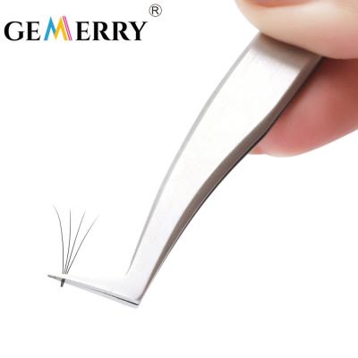 China Ultra Long Contact Surface High Precision Eyelash Tweezers Private Label Eyebrow Tweezers Nail Non Magnetic Pestana Pincet Trimmer Trimming For Eyebrow for sale