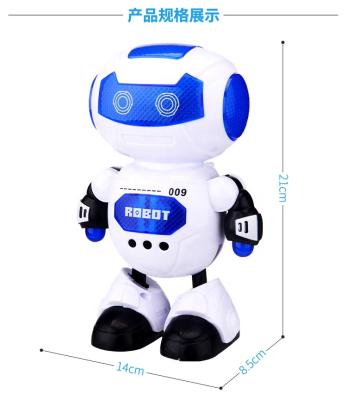 China Toy Best Christmas Battery Operated Gift Carry-Forward Educational Robot with Sound and Light Hot Selling Led Funny Dancing Robot with Light and Music for sale