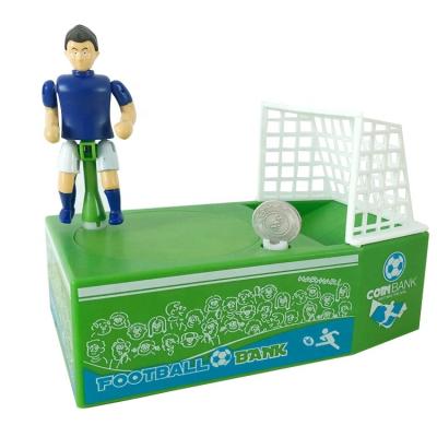 China 2019 new hot sale plastic Amazon hot sale football battery operated coin bank, bo footabll bank; battery operated football coin bank for sale