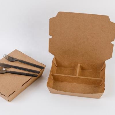 China Custom Craft Disposable Biodegradable Disposable Paper Container Take Away Food Bowls for sale