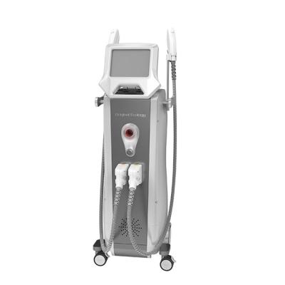 China Stationary hair removal SHR ipl laser hair removal machine lefis carbon skin for skin rejuvenation yag laser for sale