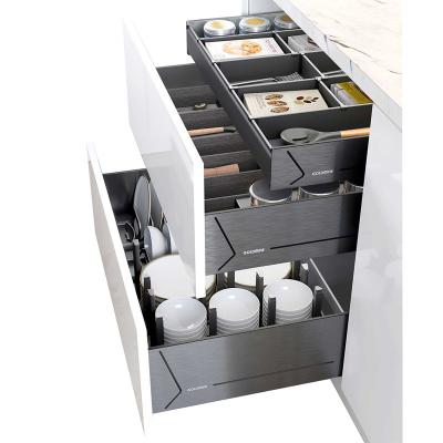 China Water Proof DIY Combination Drawers 3 Size Pull-Out Baskets With Modular Organizers Inside Goldmine Magic Drawer for sale