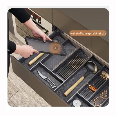 China Width Can Be Expandable Tray Expandable Kitchen Silverware Drawer Organizer For Utensil Holder Adjustable for sale