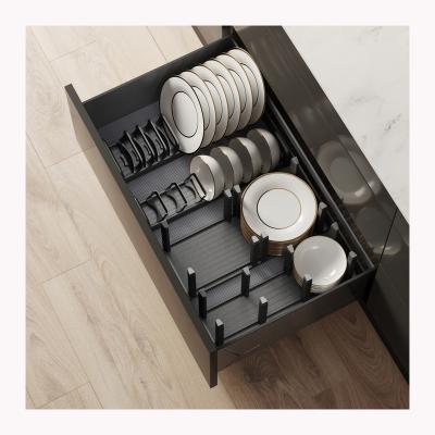 China Posts are Mobile Dish Organization Rack with Inserts Mobile Dish Storage Organizer TPJ470 for sale