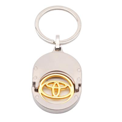 China Factory Promotional Key Chain Shopping Cart Euro Blank Stand Trolley Coin Token Key Ring For Supermarket Trolley for sale