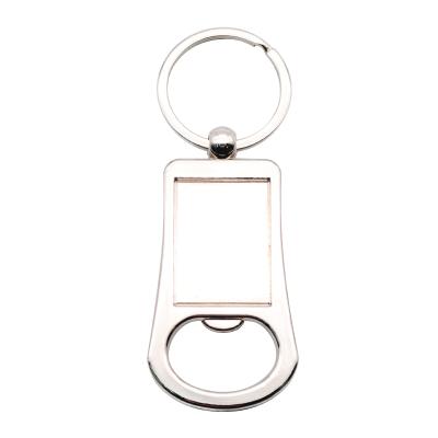 China Zinc Alloy Bottle Opener Blank Bottle Opener Keychain For Resin Logo for sale