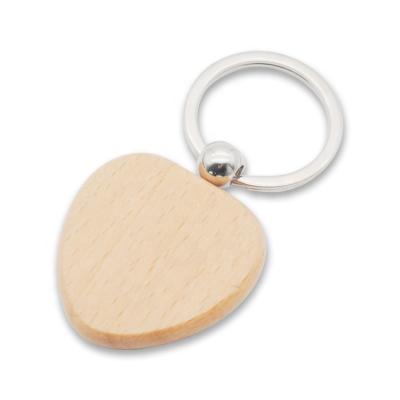 China Heart Wooden Shape Factory Supply Wooden Key Chains for sale