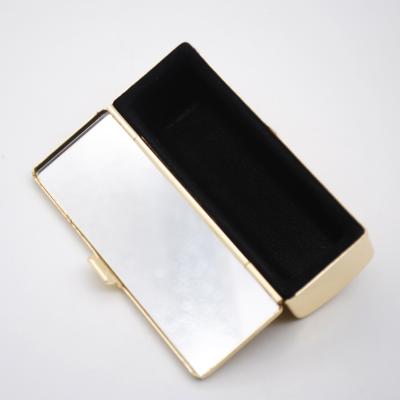 China Custom Europe Semicircle Metal Gold Lipstick Packaging Box Private Label for sale