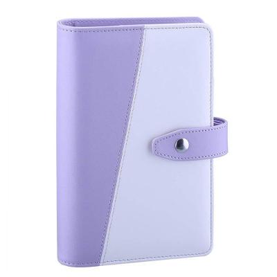 China Organizer A6 PU Hardcover Promotional Personal Planner with Magnetic Buckle Closure for A6 Cash Envelopes and Refill Paper for sale