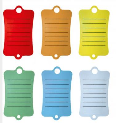 China Plastic PP Durable Tags With Rounded Corners, No Puncture And No Holes In Pockets for sale