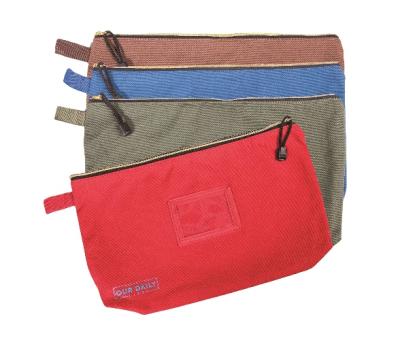 China High Quality Waterproof and Strong Canvas Zipper Tool Bags in Water Resistant Material Organizer 4 Pack Set for sale