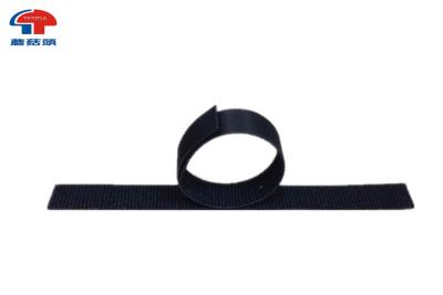 China Black Hook Loop Cable Ties Roll Back To Back Tape Cable Management for sale