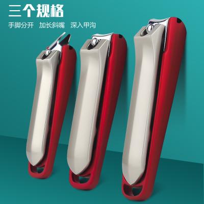 China Wholesale Available 3 Pcs Finger Logo Stainless Steel Nail Clipper With Folder for sale