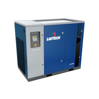 China Lubricated industrial screw compressors tationary air-compressors for sale