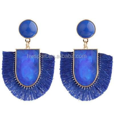 China Morocco News Acrylic Stud Chandelier Earrings Jewelry Tassel Chandelier Earrings Bohemian Fashion Statement Earrings for sale