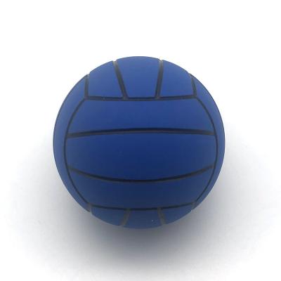 China Sports Toy 60mm Mini Hollow Rubber Rebound Volleyball High Bounce Sports Ball for sale