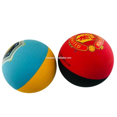 China Sports Toy Custom Size And Color Beach Rubber Ball Bouncy Rubber Ball Colorful Hollow Rubber Ball Game for sale