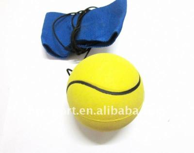 China Sports Toys Sports Foam Rubber Tennis Ball Wrist Band Return Rubber Ball for sale