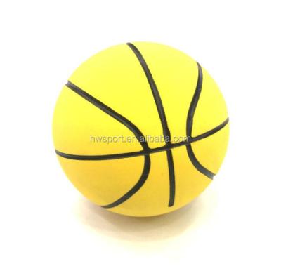 China Promotional Toy Wholesale High Bounce Rubber Ball With Customized Logo Basketball Hollow Rubber Balls Toys for sale