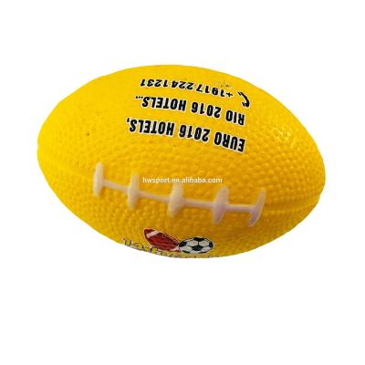 China Promotional Toy Customized Rugby PU Stress Ball Toys Promotional Anti Stress Balls American Football Anti Stress Ball for sale