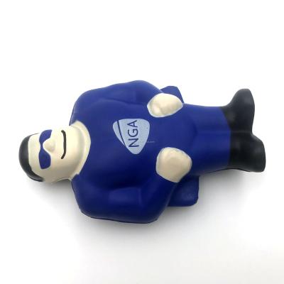 China Promotional Toy 2021 Promotional Custom Printed Anti Stress Super Ball PU Man Stress Ball Toys for sale