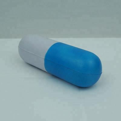 China Promotional Toy Capsule /Pills Shape Foam Stress Ball Toy for sale