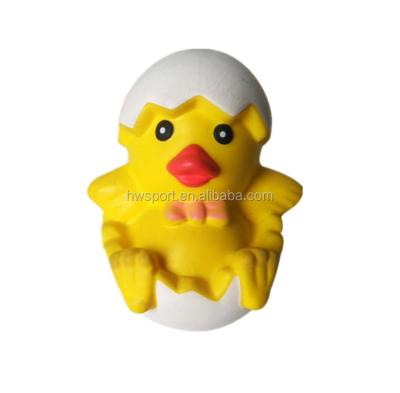 China New arrival hot sale chicken shape PU foam ball pu foam anti stress toys squishy ball kawaii animal stress reliever for sale