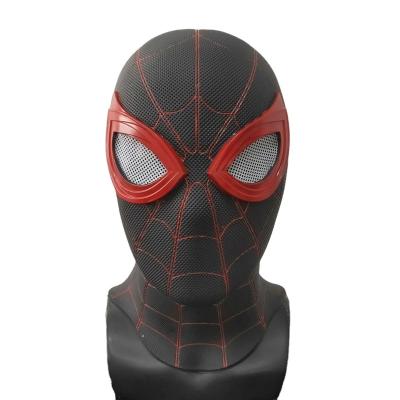 China Breathable Hot Sales Christmas Face Cover Mens Halloween Cosplay Party Black Spiderman Headgear Masks for sale