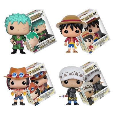 China Funko One Piece Anime Toy Amazon Hot Sales Japanese Cartoon Pop 98 Luffy PVC Action Figure Collectible Toy for sale