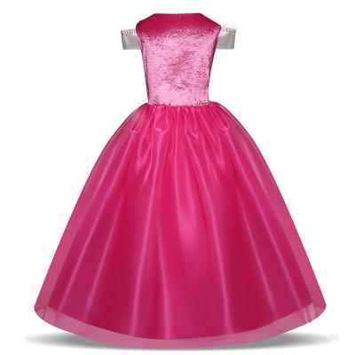 China Polyester Carnival Fancy Girl Party Sweet Children's Sleeping Beauty Costume Aurora Princess Dress Cosplay Party Costume for sale