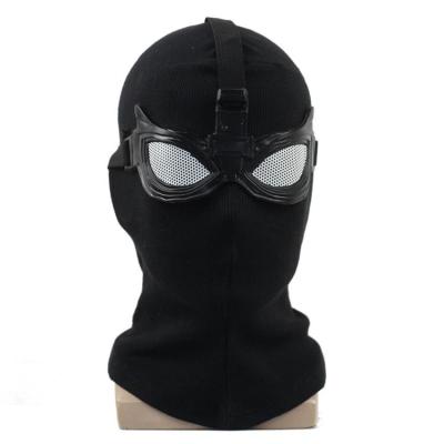 China Wholesale Mens Breathable Black Face Cover Polyester Christmas Halloween Cosplay Party Masquerade Away Spiderman Headgear Home Masks for sale