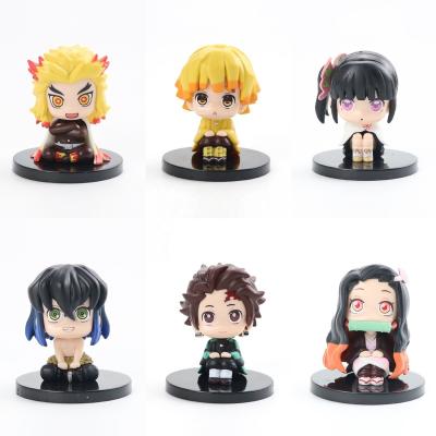 China Wholesale PVC Demon Slayer Vinyl Toy Kimetsu No Yaiba Character Anime Figures for sale