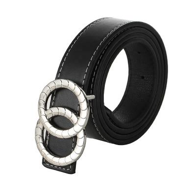 China ALLOY Factory Wholesale Women's Belt Fashion High Quality Pu Belt Alloy Buckle Pants Belt for sale