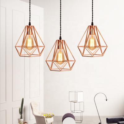 China Bar Pendant Light Iron Cage Pendant Lamp Antique Modern Industrial Birdcage Lighting Creative Lamp for sale