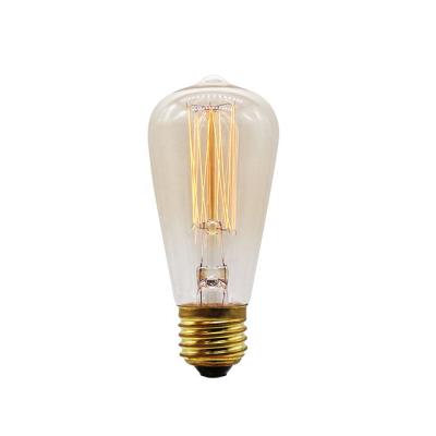 China Dectoration Discount Floor Price Vintage Filament Lamp ST64 Edison Bulb 110V 40W 60W for sale