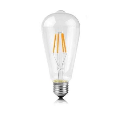 China Vintage Dimmable LED Filament Lighting/Decoration Indoor Clear Glass Bulb ST64 2W 4W 6W E27 for sale