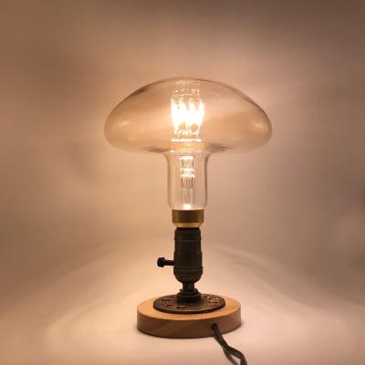 China Warehouse Led Filament Light Mushroom Shape Vintage Lights Spiral Filament Led Edison Bulb E27 for sale