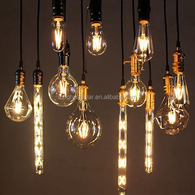 China Indoor Popular ST64 G80 G95 G125 A60 C35 E27 2W 4W 6W 8W 110V-220V Filament LED Lighting/Decoration Bulb Indoor Popular Light Bulb for sale