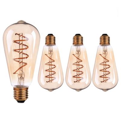 China ST64 hotel filament light edison style led soft light bulb retro bulb filament led bulbs for sale